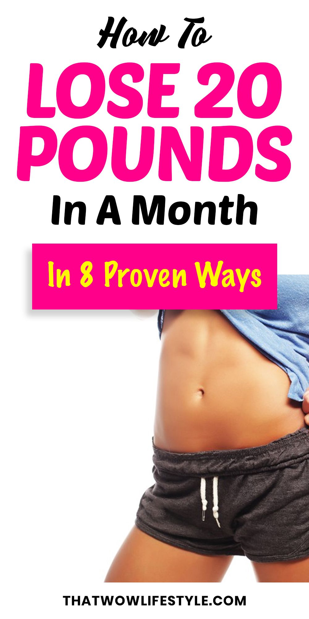how to lose 20 pounds in a month